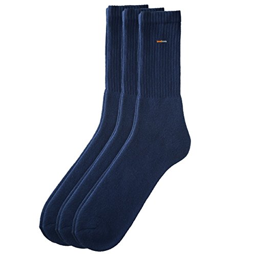 Camano Herren Sportsocken, Freizeitsocken schwarz, navy, grau 9 Paar (39-42, navy) von Camano