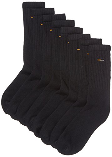 camano GmbH Co KG Herren 5941 sportssokker 8 par Sportsocken, Schwarz, 43-46 EU von Camano