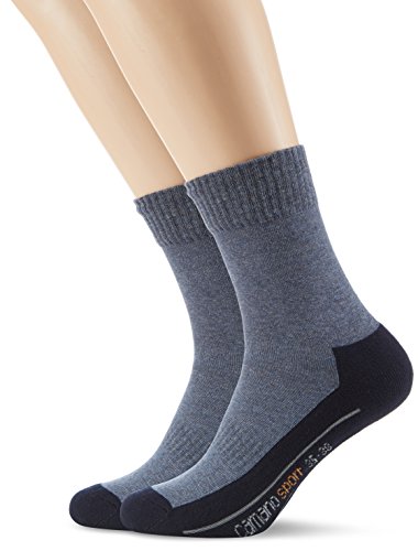 Camano Herren 5942 Sportsocken, Blau (Navy 4), (Herstellergröße: 39/42) (2er Pack) von Camano