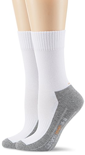 Camano Herren 5942 Sportsocken, Weiß (White 1), (Herstellergröße: 43/46) (2er Pack) von Camano