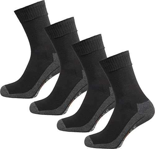 Camano Herren 5942 Sport Socks 4 Paar Sportsocken, Schwarz (Black 05), (Herstellergröße: 35/38) (4er Pack) von Camano