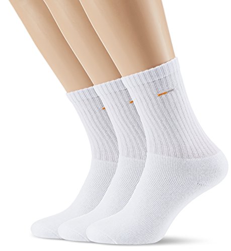 Camano Unisex 3er Pack Sportsocken Basic mit Komfortbund Damen & Herren Strümpfe, Gr. 43/46, Weiß (white 1) von Camano
