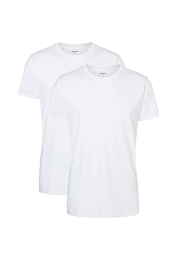 Camano Herren T-Shirt 2er Pack 2XL White von Camano