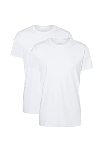 Camano Herren T-Shirt 2er Pack M White von Camano