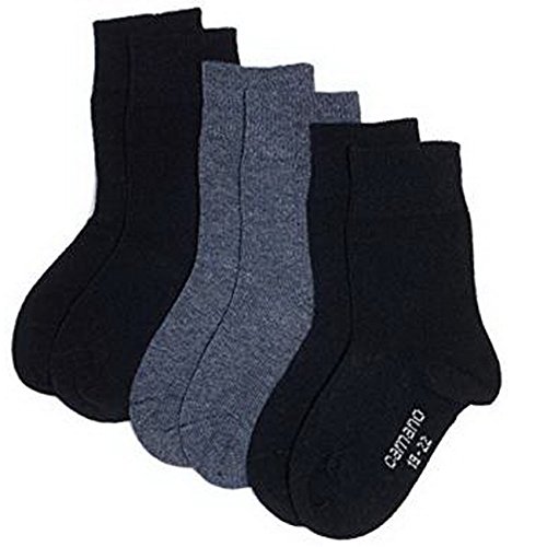 Camano Kinder Socken Ca-Soft 18er Pack, Größe:39-42;Farbe:Navy/Jeans/Navy (4) von Camano