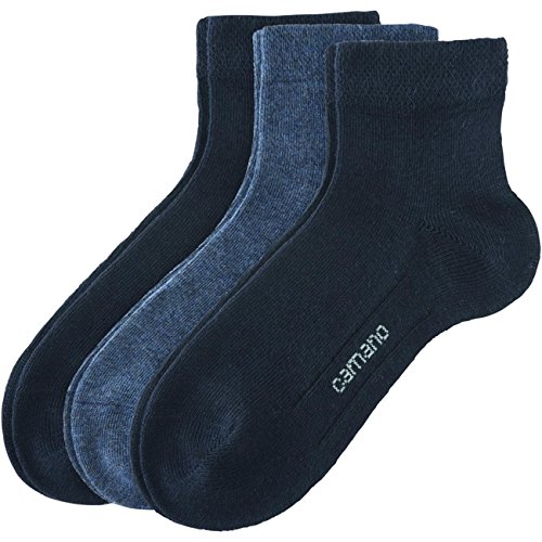 Camano Kinder Socken Ca-Soft Shorty 9er Pack, Größe:27-30;Farbe:Navy/Jeans/Navy (4) von Camano