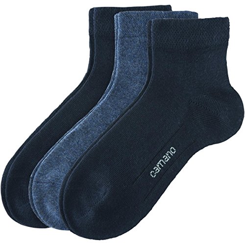 Camano Kinder Socken Ca-Soft Shorty 9er Pack, Größe:35-38;Farbe:Navy/Jeans/Navy (4) von Camano