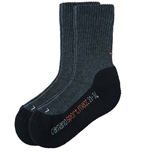 Camano Kinder Sport Socken 12er Pack, Größe:35-38;Farbe:Black (05) von Camano