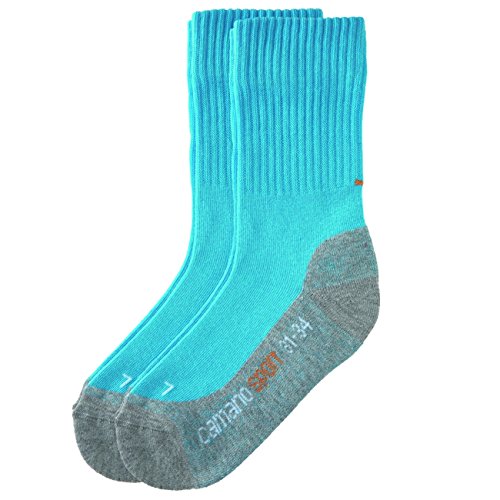 Camano Kinder Sport Socken 6er Pack, Größe:31-34;Farbe:Turquoise (32) von Camano