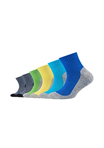 Camano Kinder Sportsocken kurz pro tex 6er Pack 31/34 turquoise von Camano