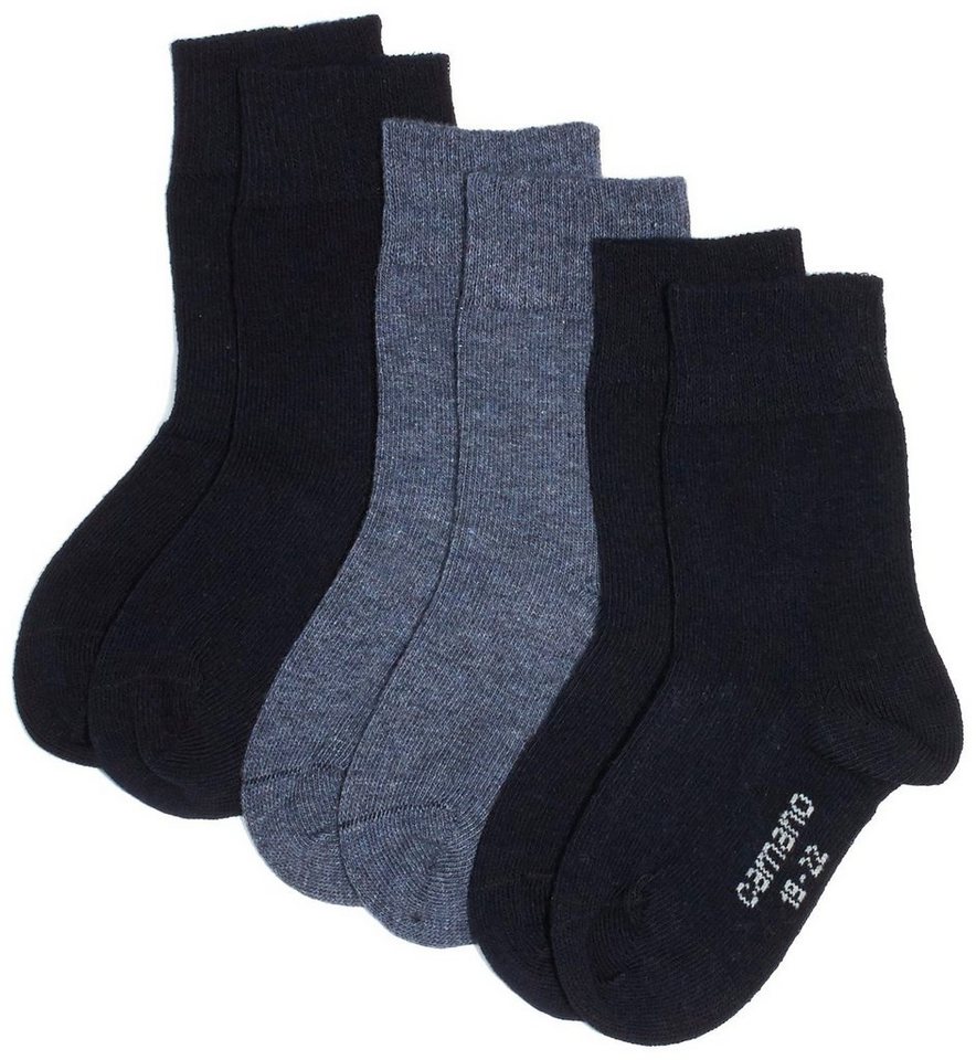 Camano Langsocken CA3701 (Packung, 3-Paar, 3 Paar) Kinder Socken, Jungen & Mädchen mit Baumwolle, Kindersocken von Camano