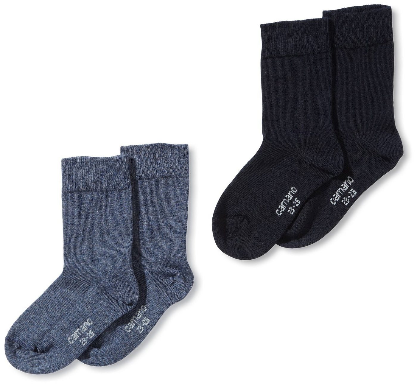 Camano Langsocken CA3702 (Packung, 4-Paar, 4 Paar) Mädchen oder Jungen Socken Strümpfe, 2x2er Pack, Socken, Baumwolle von Camano