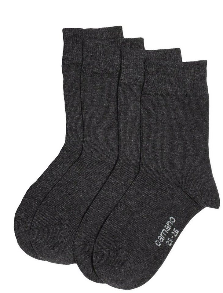 Camano Langsocken CA3702 (Packung, 4-Paar, 4 Paar) Mädchen oder Jungen Socken Strümpfe, 2x2er Pack, Socken, Baumwolle von Camano
