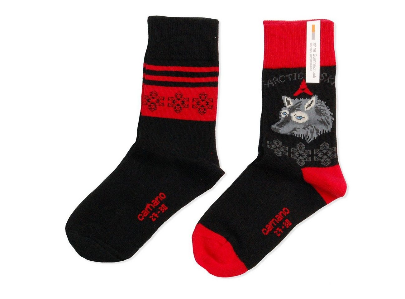 Camano Langsocken CA3769 (Packung, 4-Paar, 4 Paar) Mädchen oder Jungen Socken Strümpfe, 2x2er Pack, Socken, Baumwolle von Camano