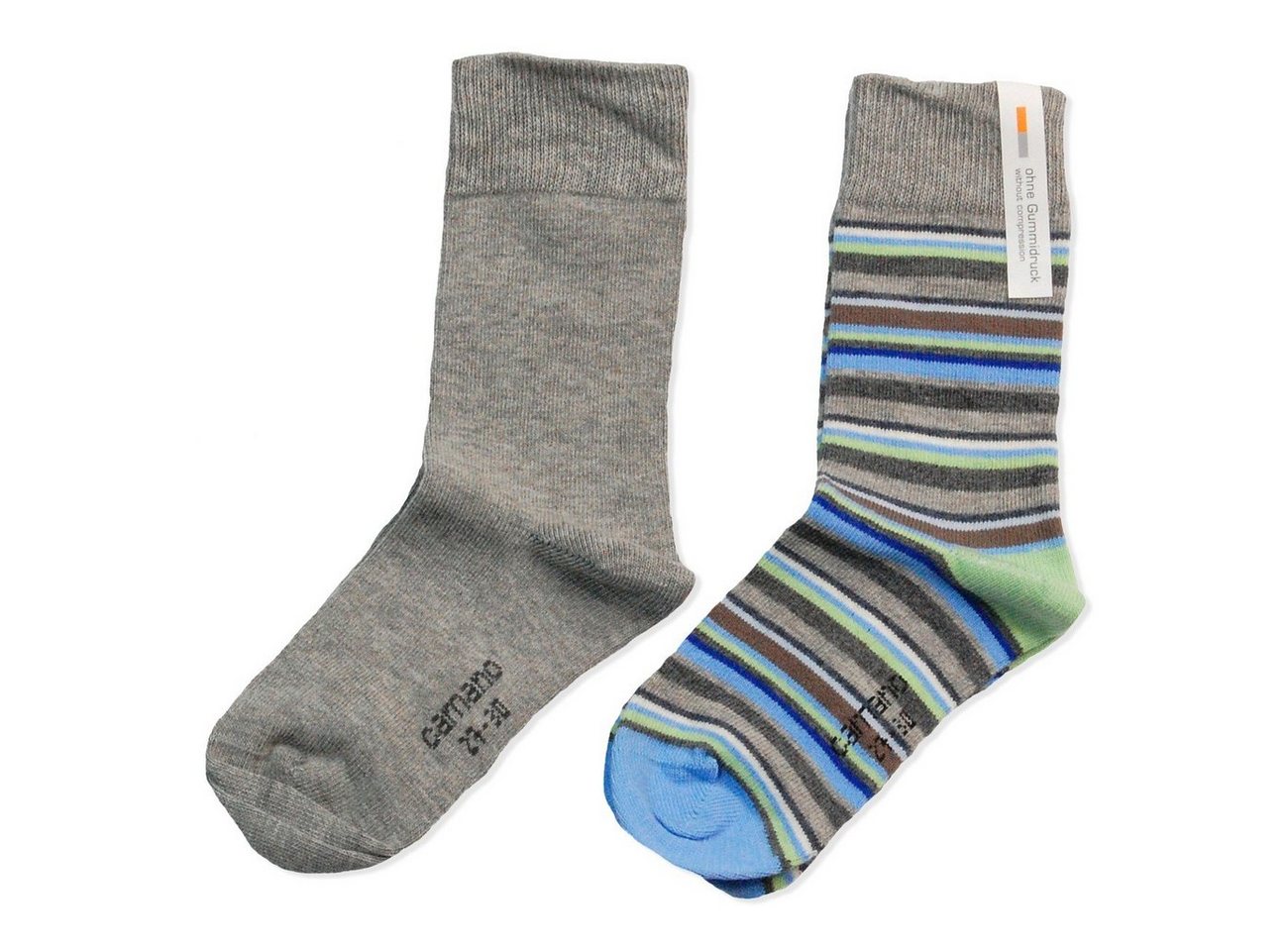 Camano Langsocken CA3778 (Packung, 4-Paar, 4 Paar) Mädchen oder Jungen Socken Strümpfe, 2x2er Pack, Socken, Baumwolle von Camano