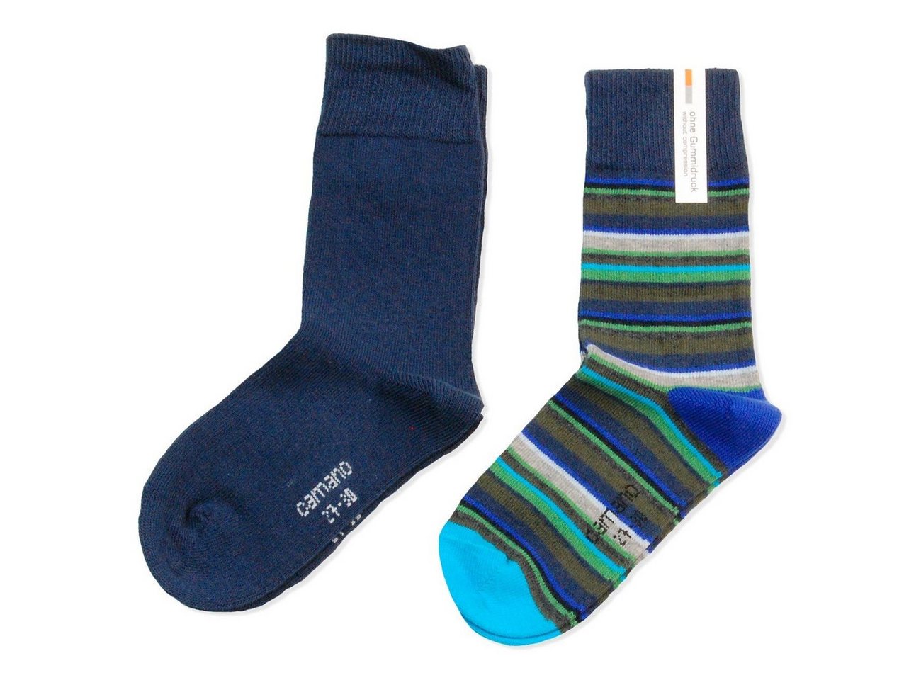 Camano Langsocken CA3778 (Packung, 4-Paar, 4 Paar) Mädchen oder Jungen Socken Strümpfe, 2x2er Pack, Socken, Baumwolle von Camano