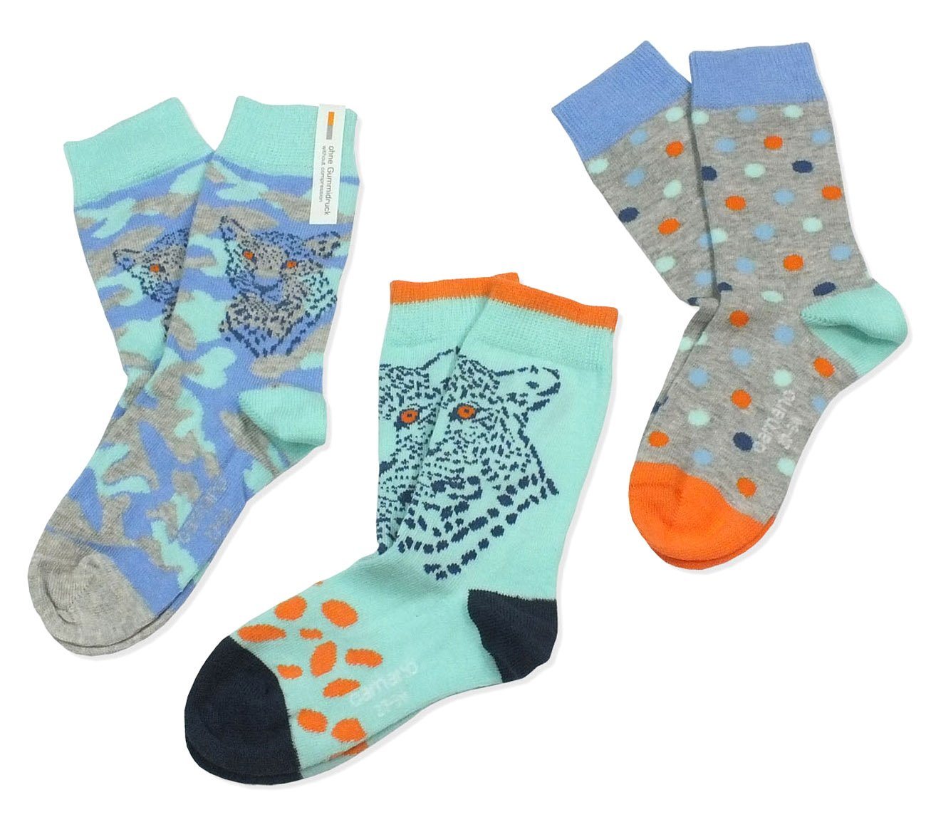 Camano Langsocken CA3811 (Packung, 3-Paar, 3 Paar) Kinder Mädchen Socken, Baumwolle, Kindersocken von Camano