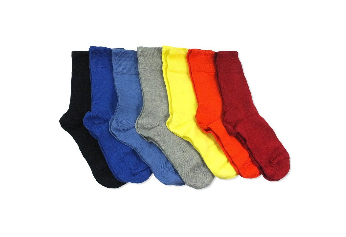 Camano Langsocken CA4905 (Packung, 7-Paar, 7 Paar) Herren Damen Unisex Business Socken Baumwolle Geschenkverpackung von Camano