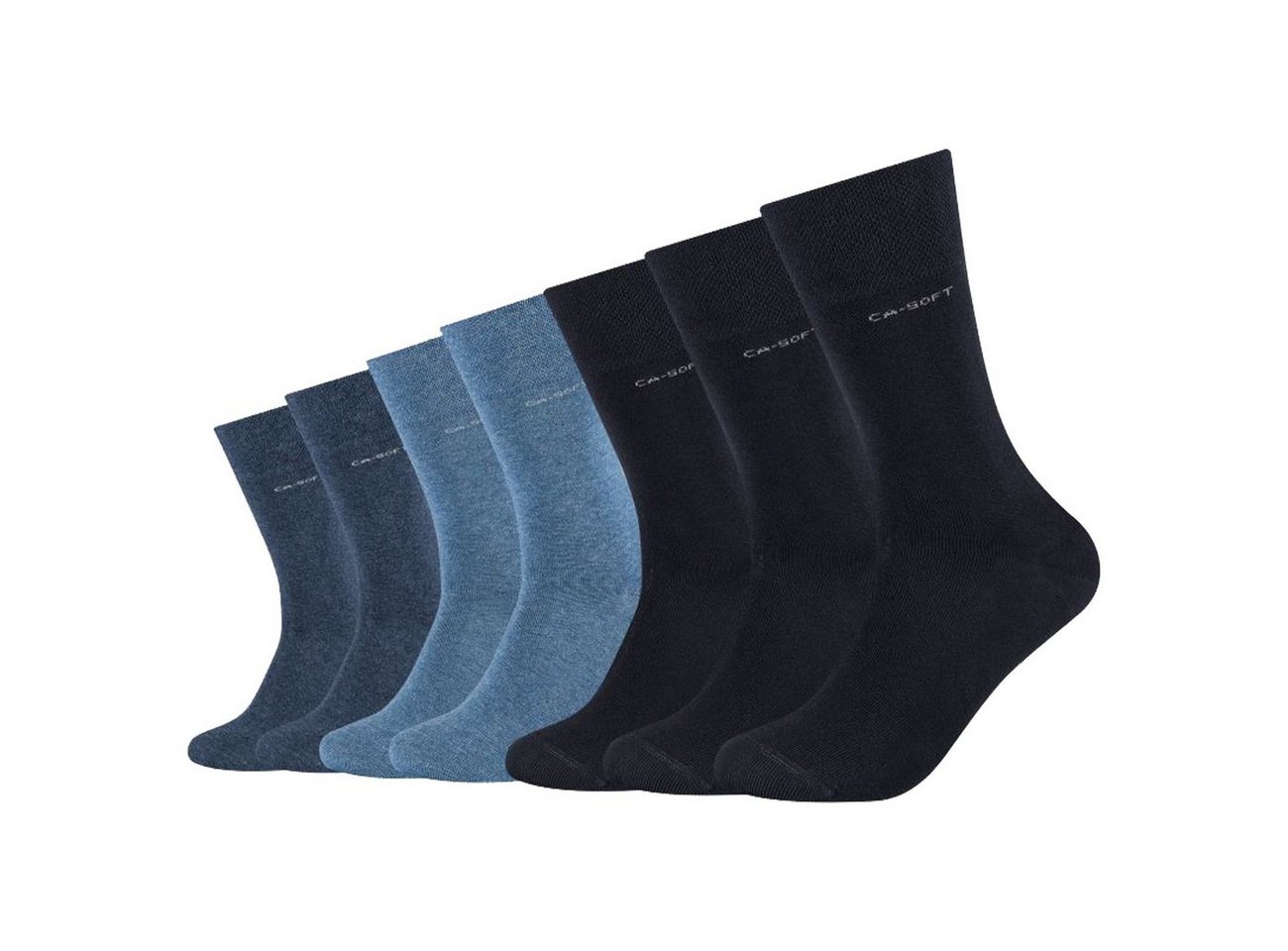 Camano Langsocken Unisex Regular Socken CA-Soft (7-Paar) Gesundheitssocken ohne Gummi von Camano