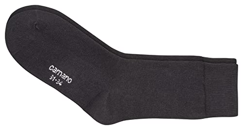 Camano Mädchen 3701 Socken, Schwarz (Black 5), 31-34 (Herstellergröße: 31/34) (3er Pack) von Camano