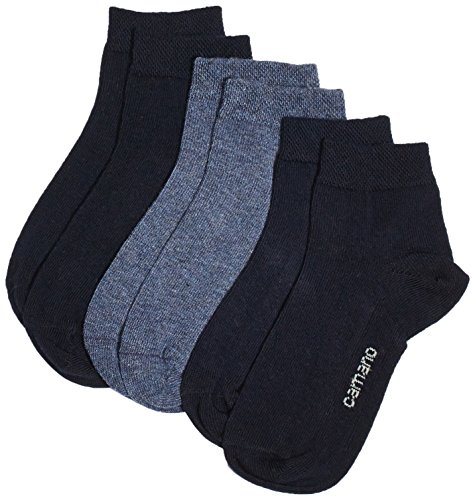 Camano Mädchen 3723 Füßlinge, 3er Pack, Blau (Navy 4), 27-30 von Camano