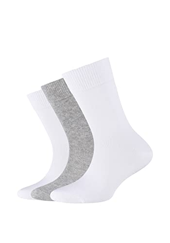 Camano Mädchen 3701 Socken, Weiß (White 1), 31-34 (Herstellergröße: 31/34) (3er Pack) von Camano