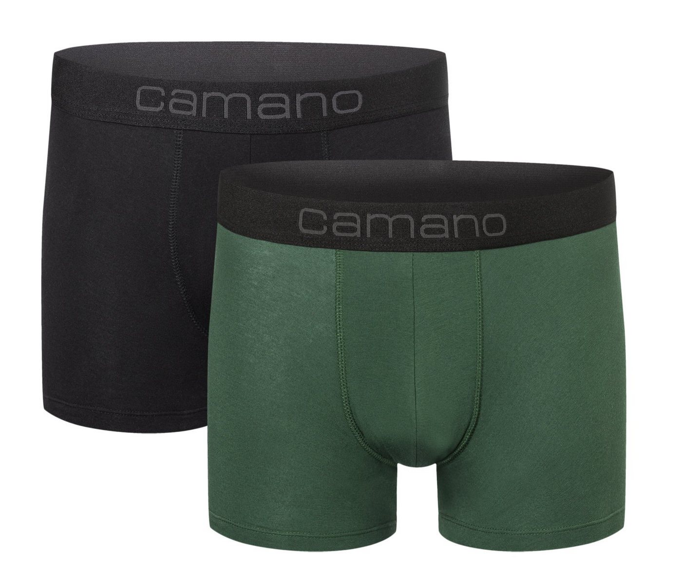 Camano Retro Pants Doppelpack Herren Boxershorts (2-St) Baumwoll- Elastan Mischung von Camano