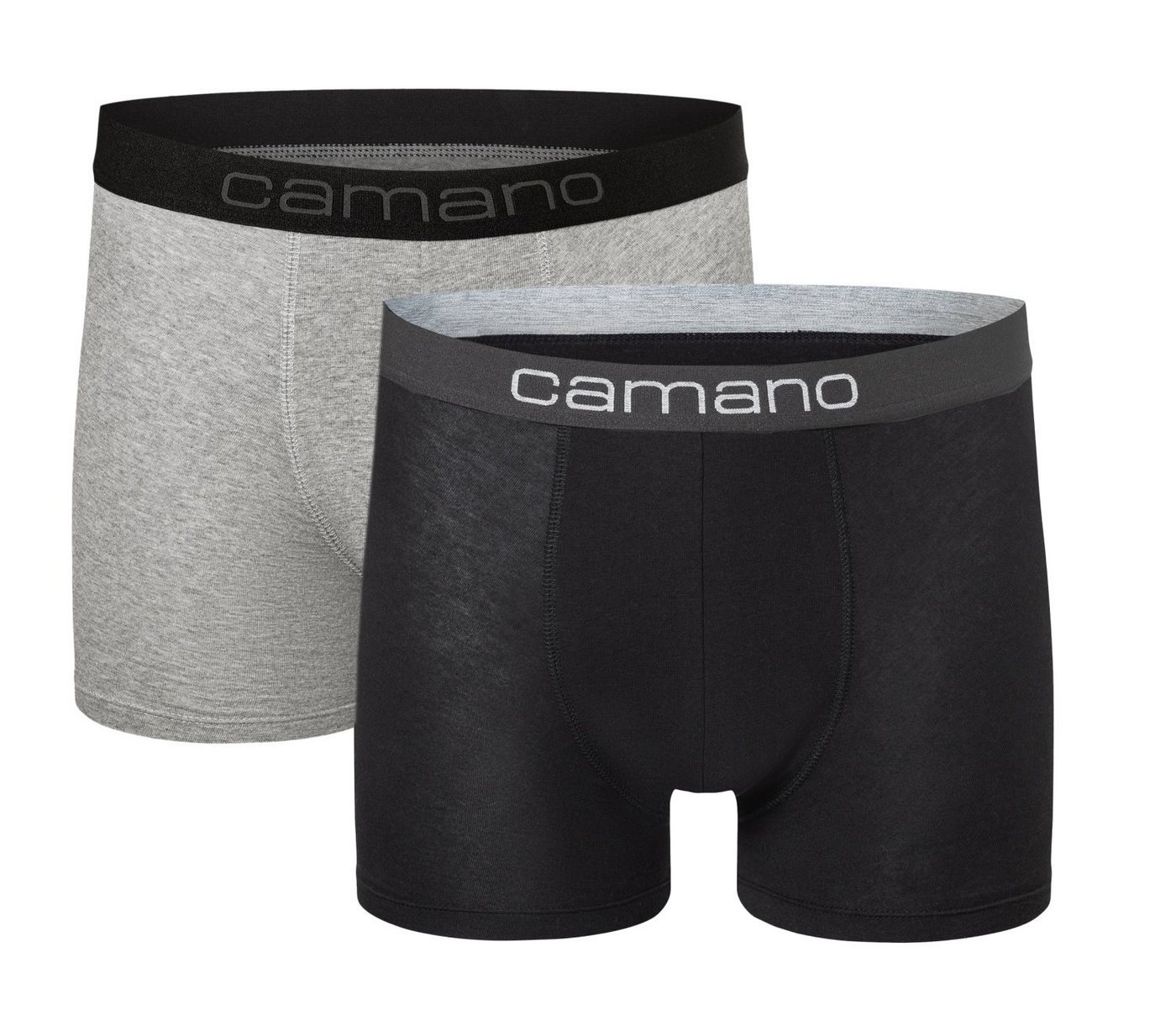 Camano Retro Pants Doppelpack Herren Boxershorts (2-St) Baumwoll- Elastan Mischung von Camano