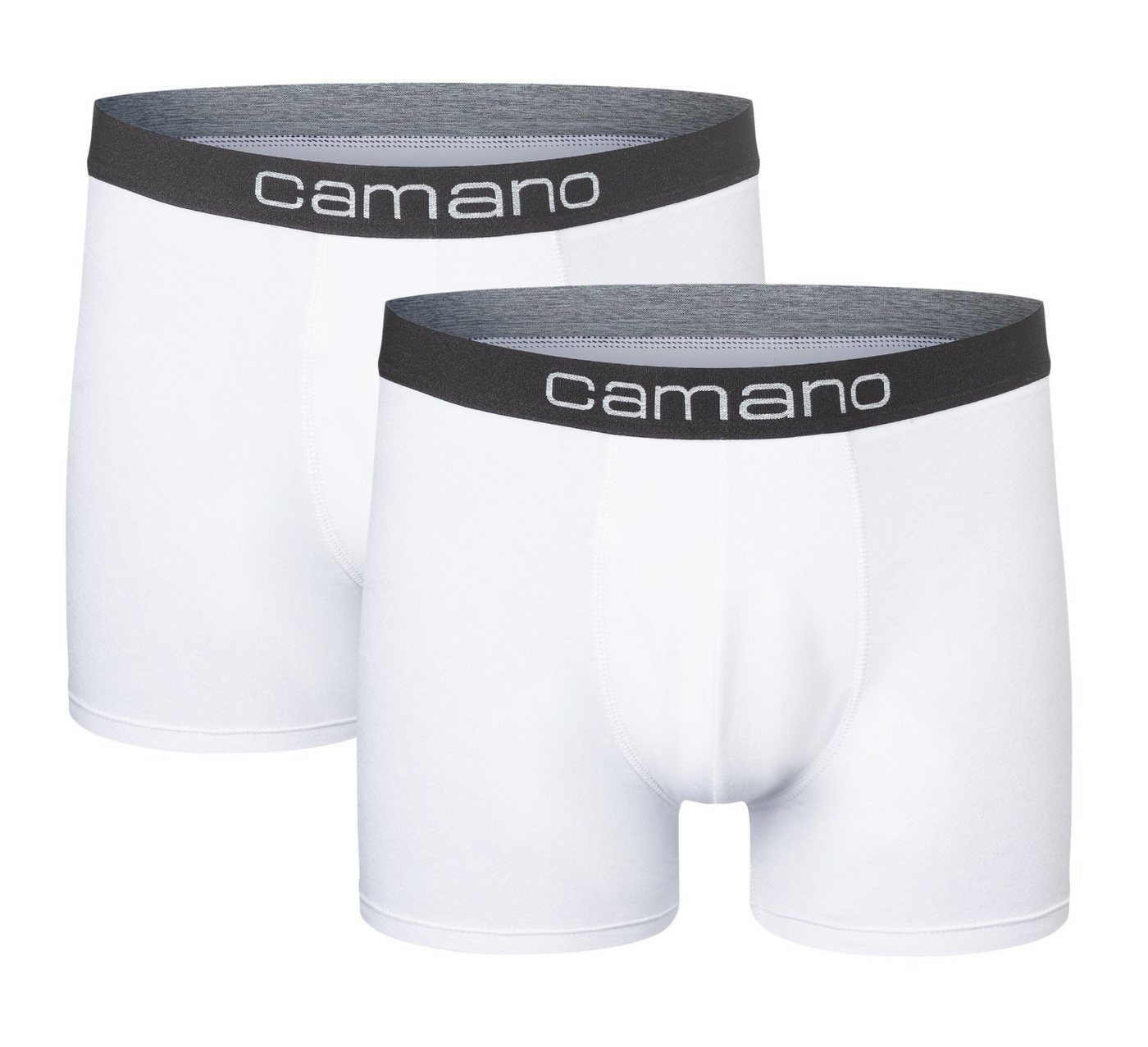 Camano Retro Pants Doppelpack Herren Boxershorts (2-St) Baumwoll- Elastan Mischung von Camano
