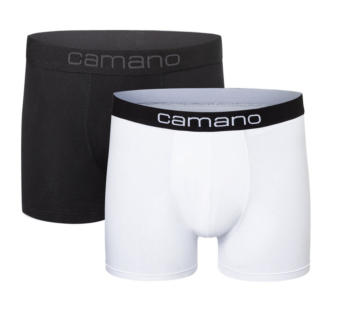 Camano Retro Pants Doppelpack Herren Boxershorts (2-St) Baumwoll- Elastan Mischung von Camano