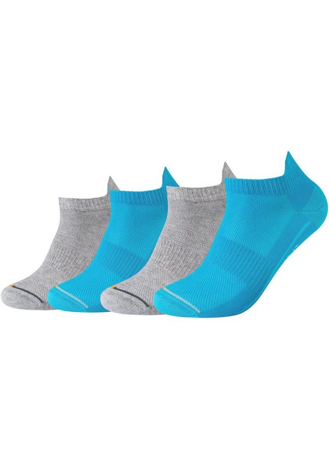 Camano Sneakersocken (Packung, 4-Paar) Ferse und Zehen mit Micro-Plüsch von Camano