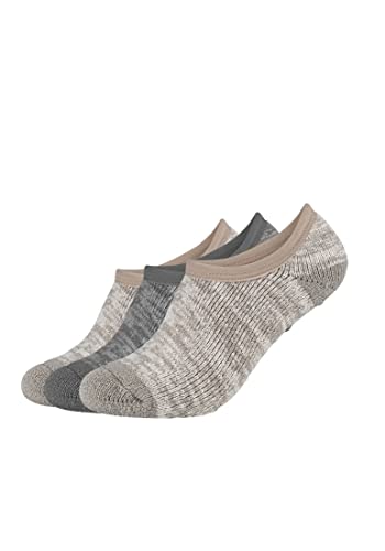 Camano Damen Sneakersocken 3er Pack 35/38 taupe von Camano