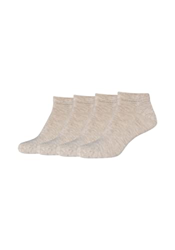 Camano Unisex Sneakersocken 4er Pack 36/40 nature melange von Camano