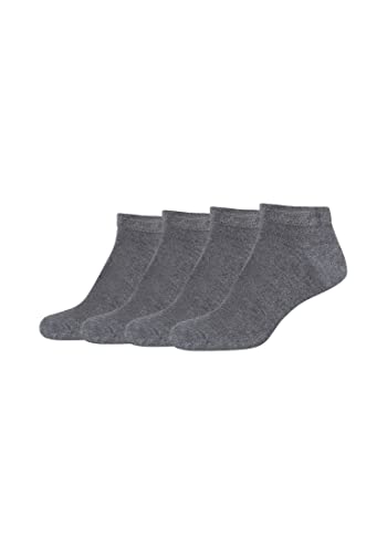 Camano Unisex Sneakersocken 4er Pack 41/46 dark grey melange von Camano