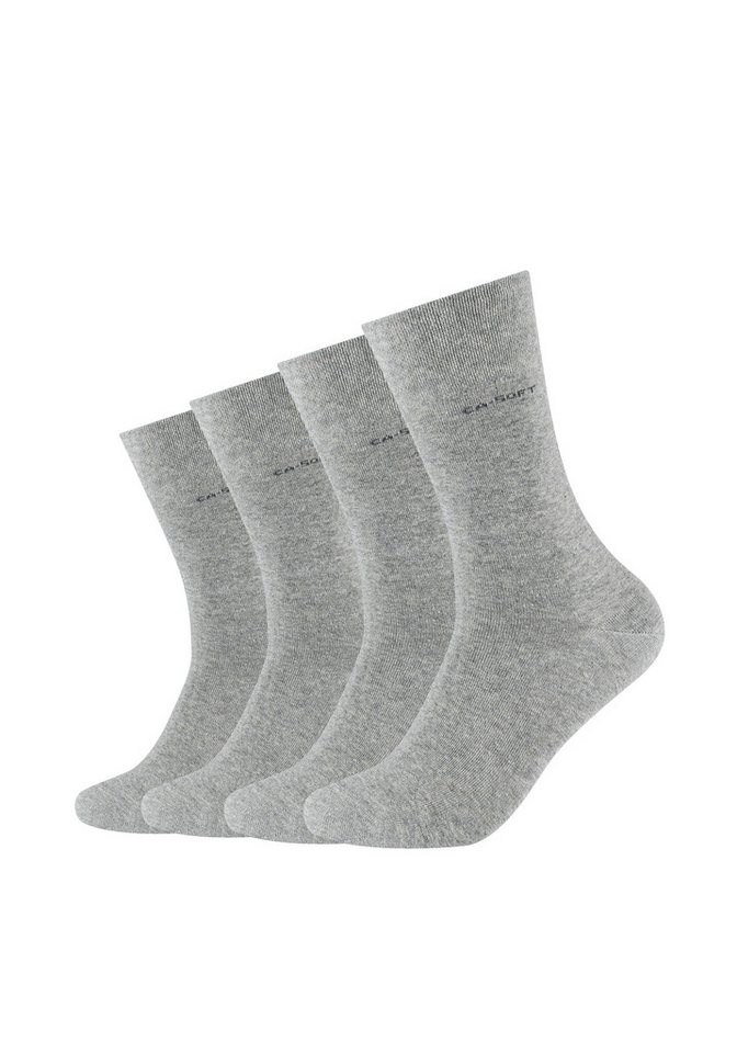 Camano Socken (Packung, 4-Paar) Mit verstärktem Fersen- und Zehenbereich von Camano