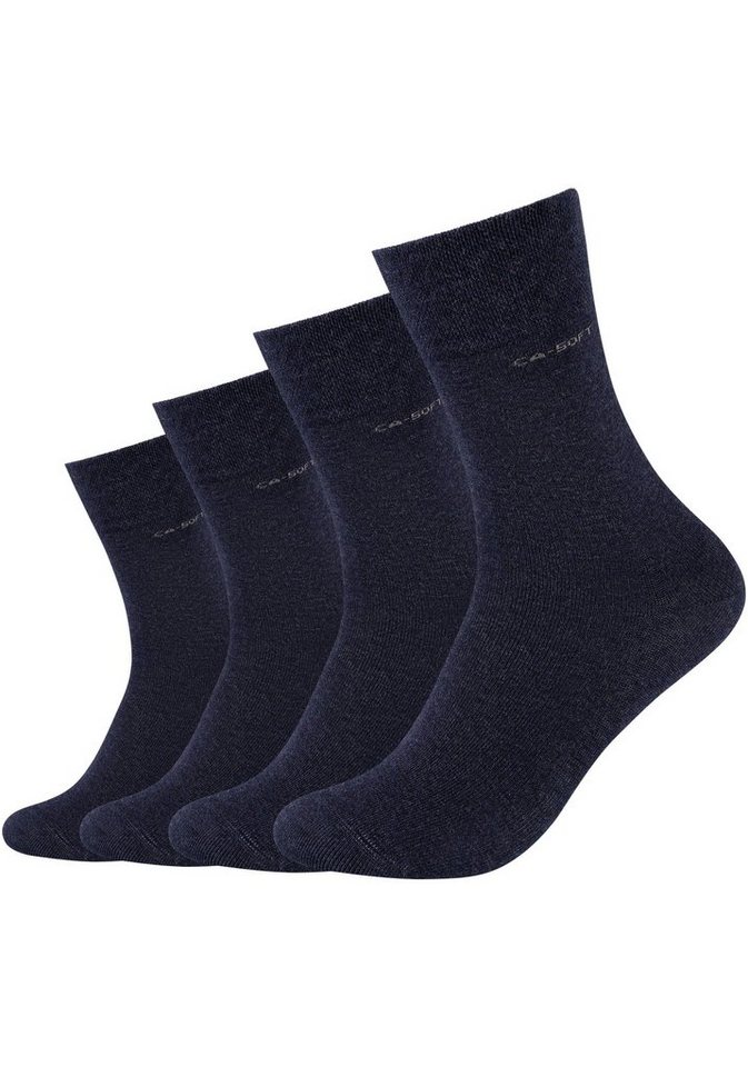 Camano Socken (Packung, 4-Paar) Mit verstärktem Fersen- und Zehenbereich von Camano