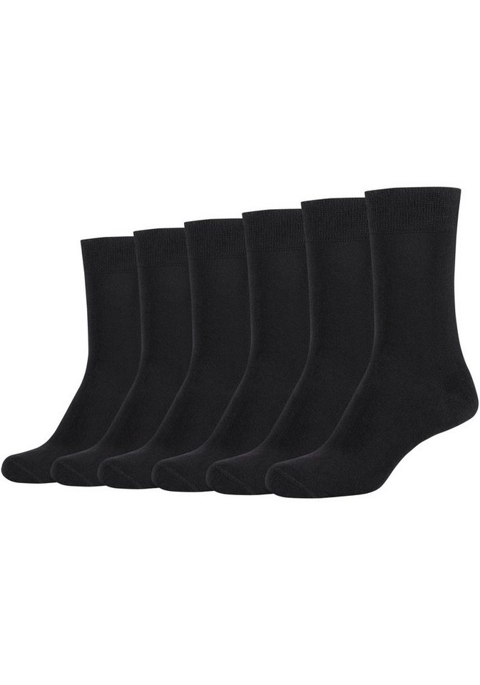Camano Socken (Packung, 6-Paar) Mit hangekettelter Zehennaht von Camano