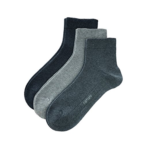 Camano Socken CA-SOFT Quarter 18er Pack, Größe:43-46;Farbe:Dark Grey/Light Grey/Anthracite (49) von Camano