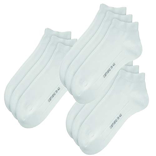 Camano Socken CA-SOFT Quarter 9er Pack, Größe:39-42, Farbe:White (0001) von Camano