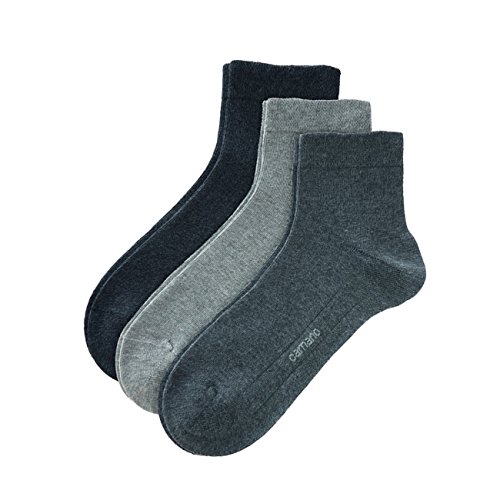 Camano Socken CA-SOFT Quarter 9er Pack, Größe:43-46;Farbe:Dark Grey/Light Grey/Anthracite (49) von Camano
