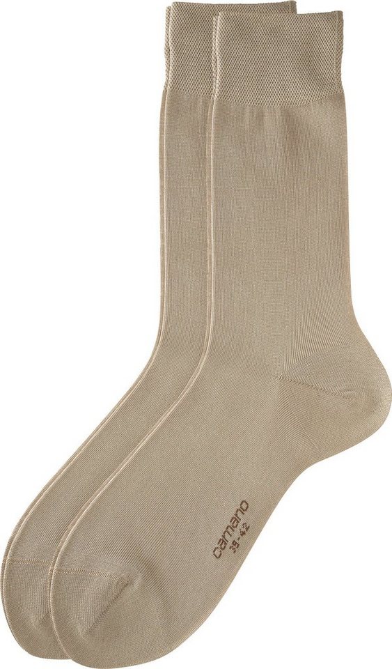 Camano Socken Herren Business-Socken 2 Paar Uni von Camano