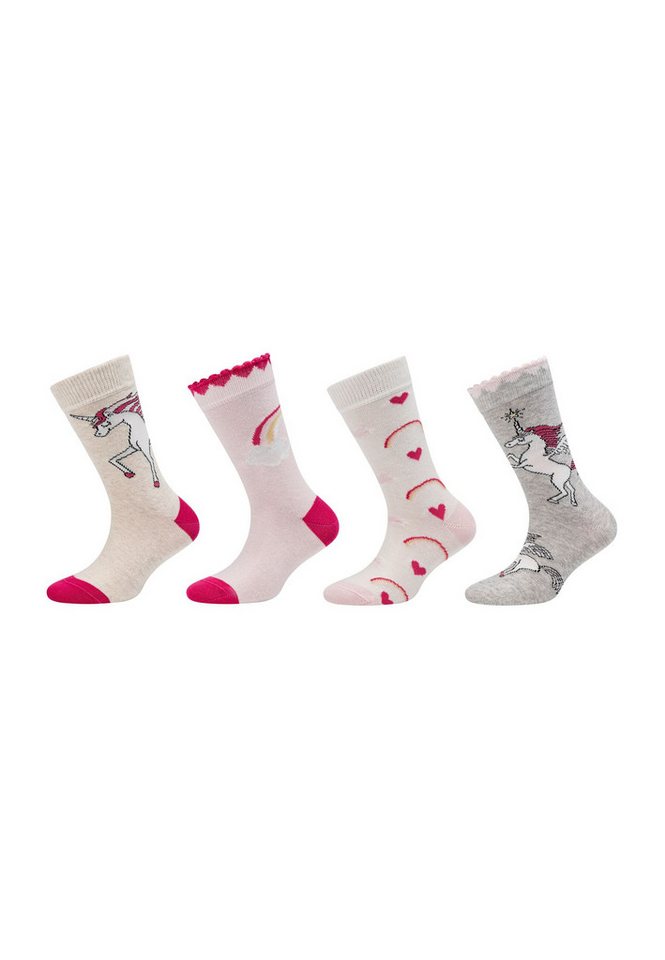 Camano Socken Kindersocken ca-soft 8er Pack 8er Pack Ohne drückenden Gummibund, Aus OCS zertifizierter Baumwolle von Camano