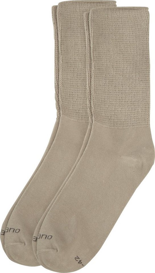 Camano Socken Unisex-Socken 2 Paar mit Softbund Uni von Camano