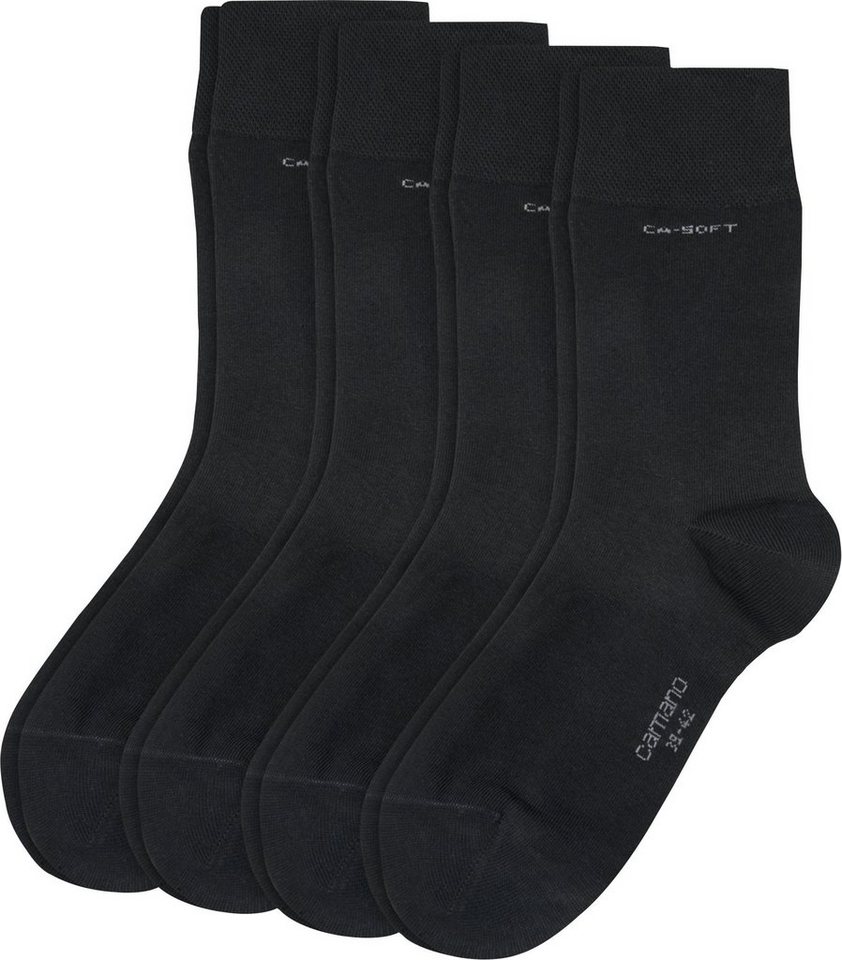 Camano Socken Unisex-Socken 4 Paar Uni von Camano