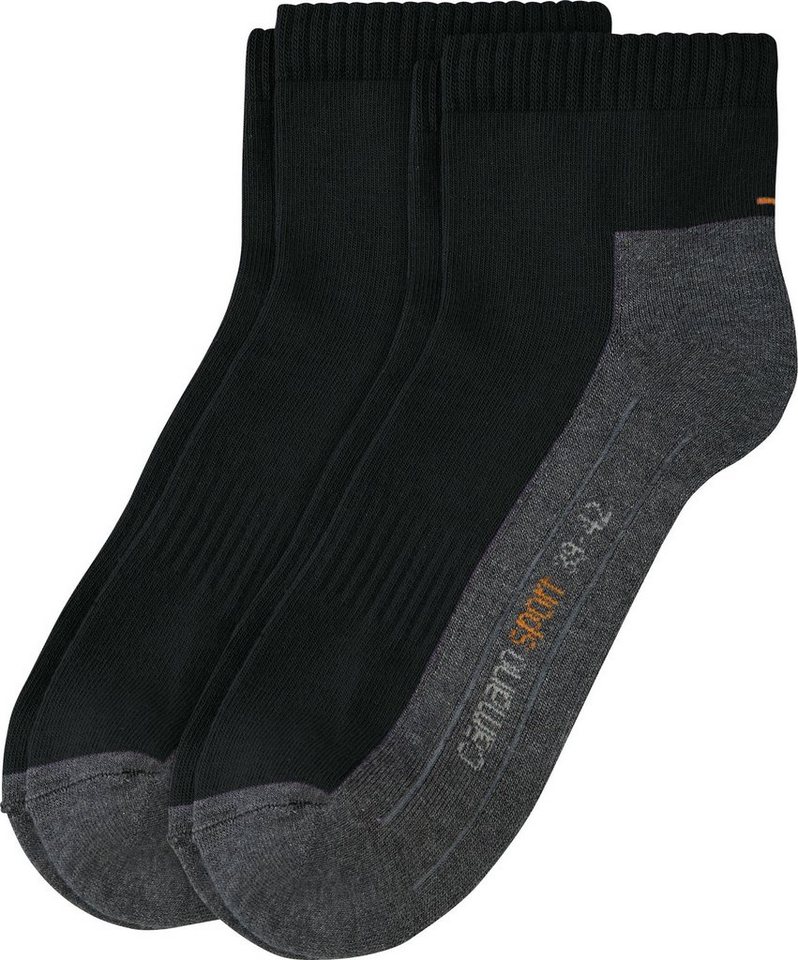 Camano Socken Unisex-Sport-Kurzsocken 2 Paar Uni von Camano