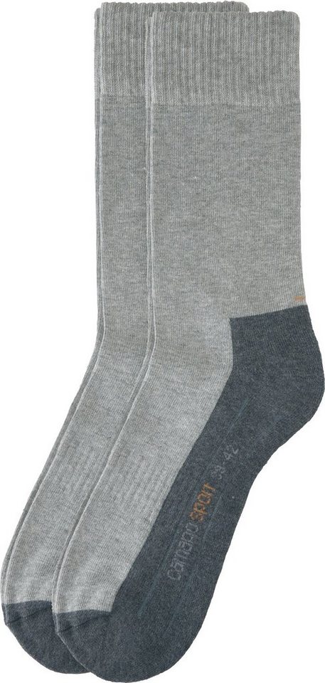 Camano Socken Unisex-Sportsocken 2 Paar Uni von Camano