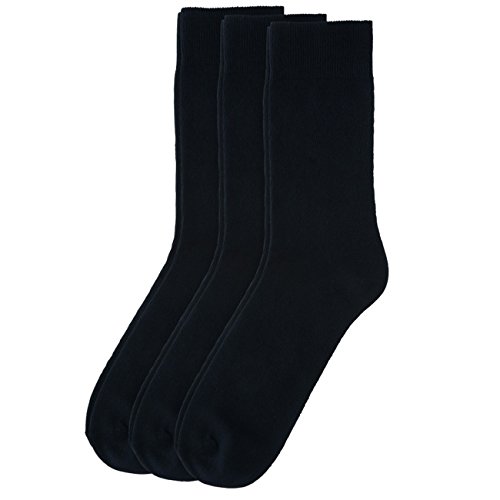 Camano Socken aus Bio-Baumwolle im 3er Pack I Socken in Schwarz Größe 47-49 (3x Paar) von Camano