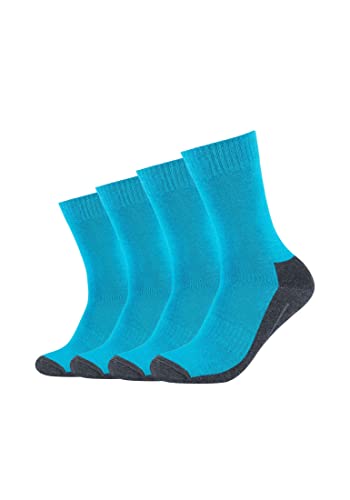 Camano Unisex Sportsocken Atmungsaktiv Bequem Perfekte Passform Tennissocken Verstärkt Herren und Damen pro tex 4er Pack 35/38 turquoise von Camano