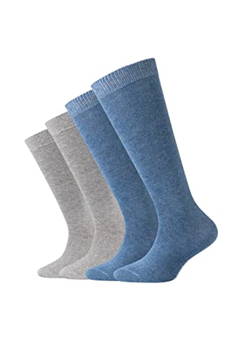 Camano Kinder Kniestrümpfe 4er Pack 39/42 denim melange von Camano