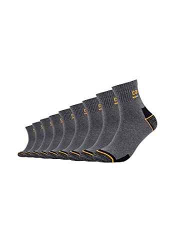 Camano Unisex Arbeitskurzsocken 9er Pack 43/46 dark grey melange von Camano